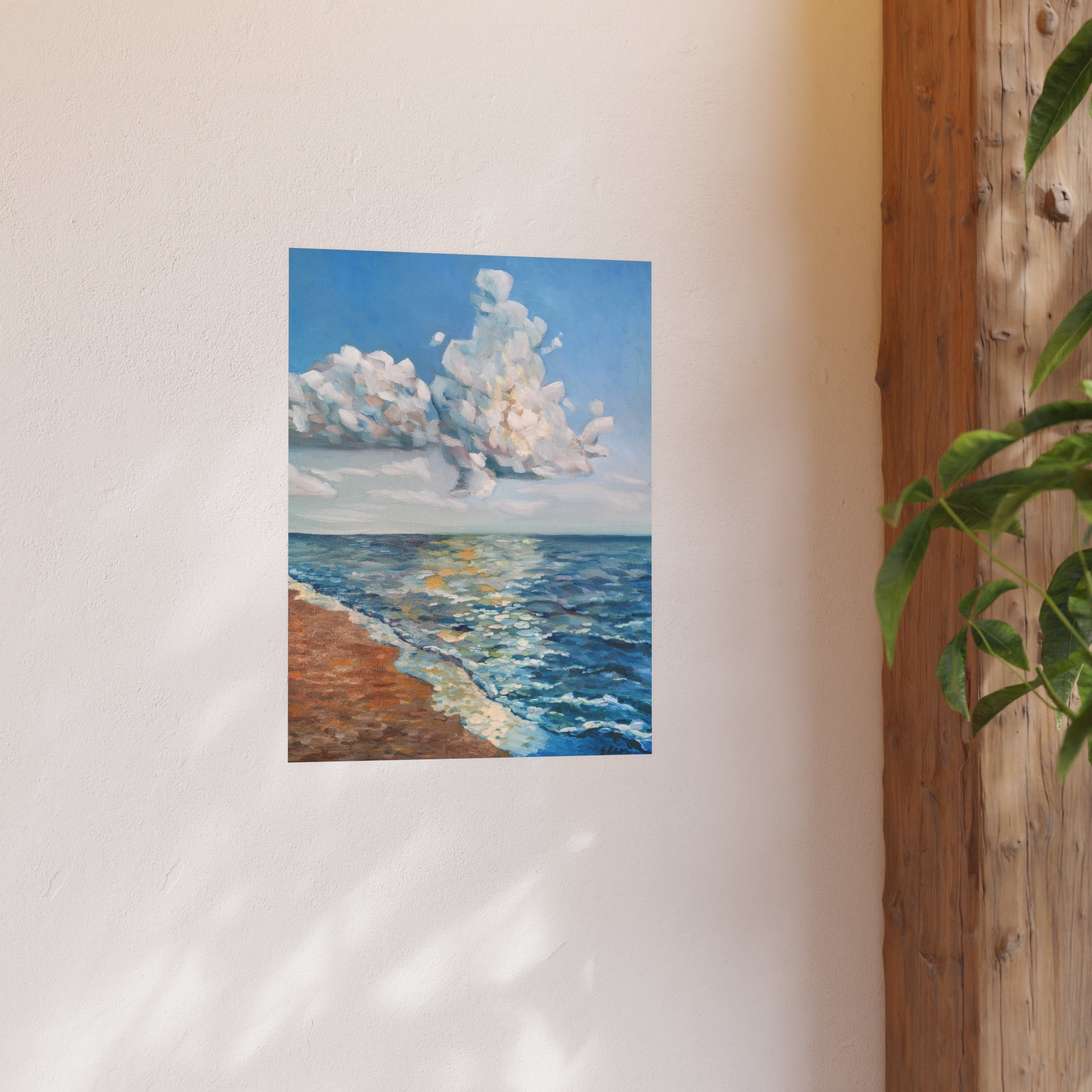 Oil Paint Blue Cloud – Landscape Fine Art Print