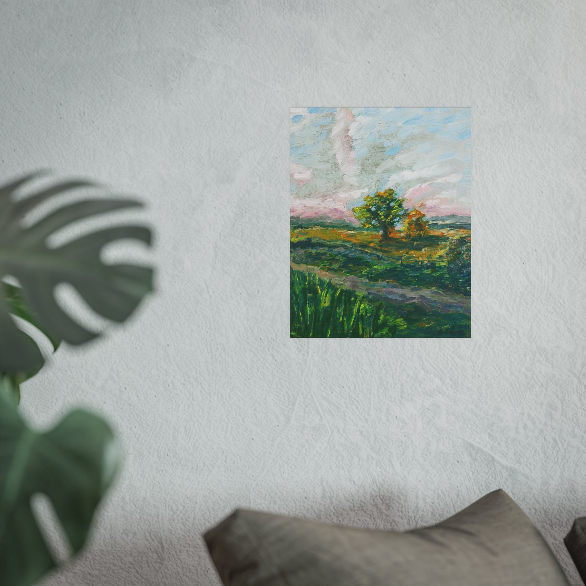 Oil Paint Golden Field – Landscape Fine Art Print