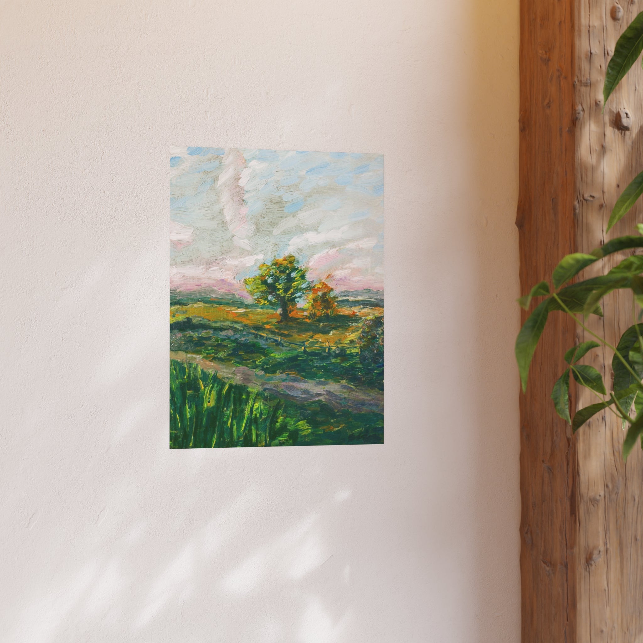 Oil Paint Golden Field – Landscape Fine Art Print