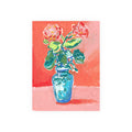 Oil Pastel Orange Rose – Floral Still Life Fine Art Print