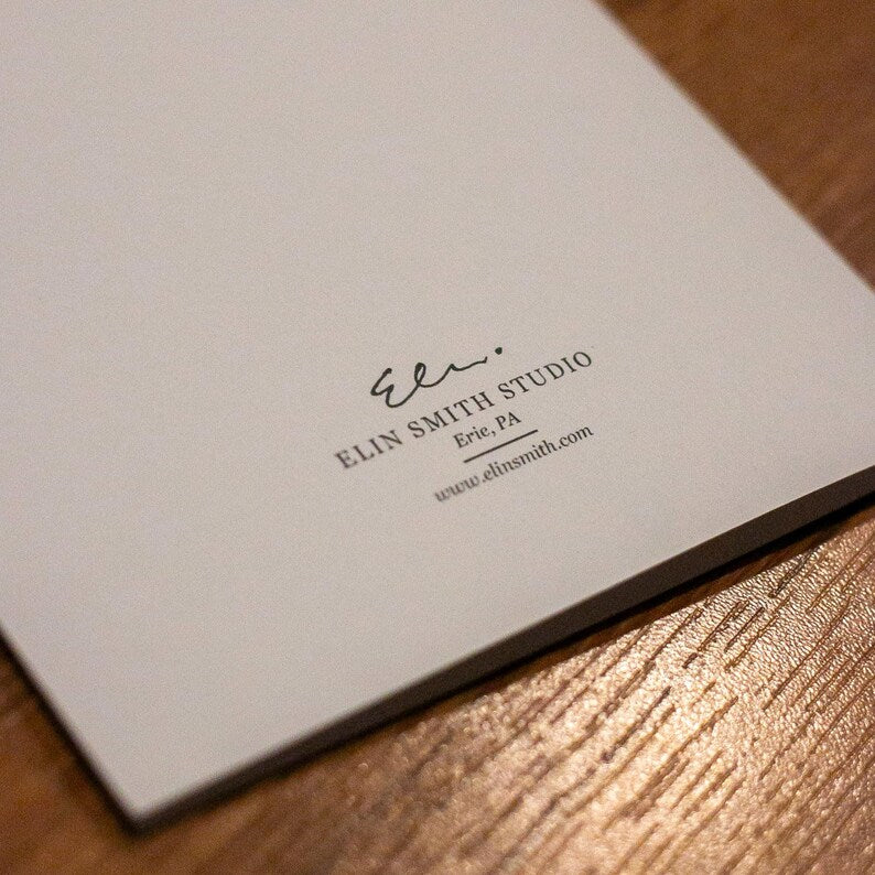 Greeting Card - Poppy - Oil Pastel Art Print - Blank Inside (A2)