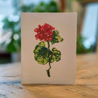 Greeting Card - Poppy - Oil Pastel Art Print - Blank Inside (A2)