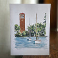 Greeting Card - Chautauqua #2 - Digital Watercolor Art Print - Blank Inside (A2)